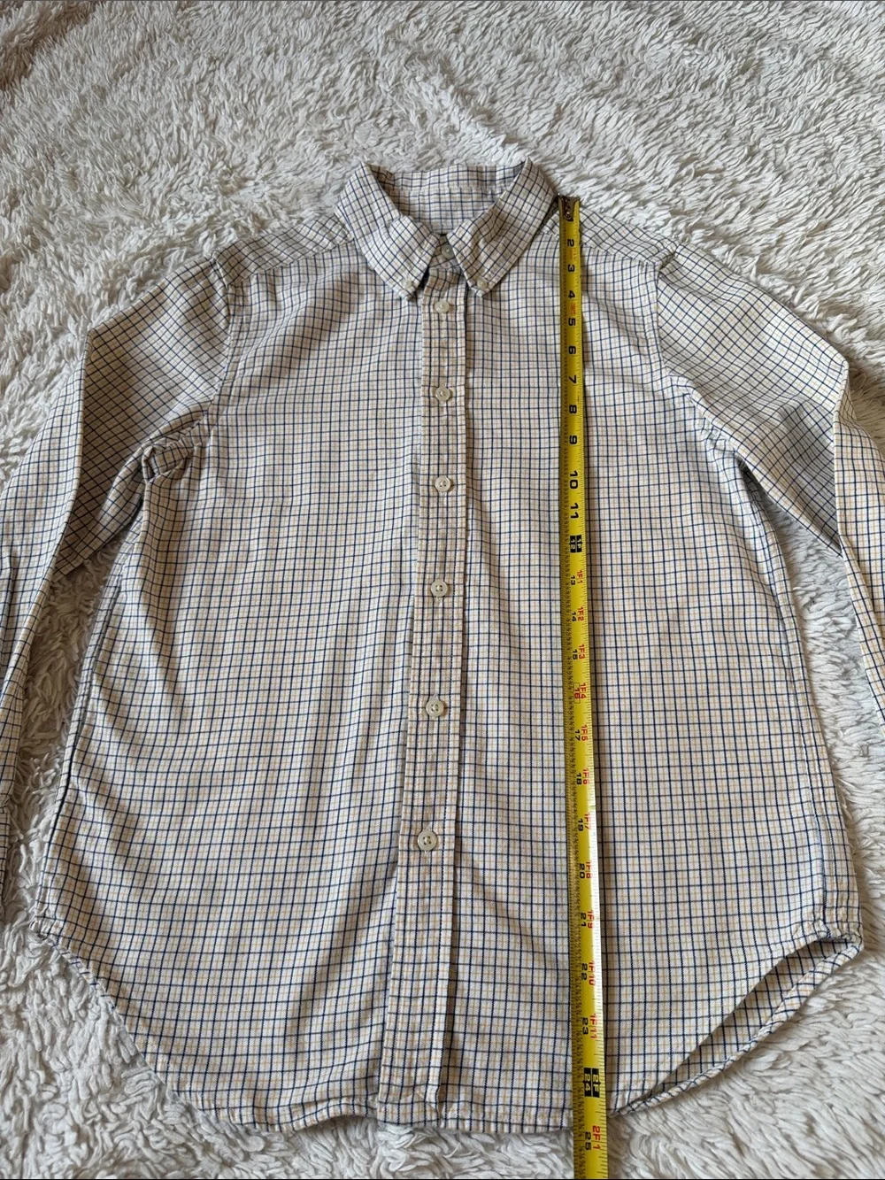 Ralph Lauren Button-Down Plaid Shirt for boy size 10-12